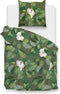 Zohome Kelly Dekbedovertrek - Lits-jumeaux - Katoensatijn - 260x200-220cm - Groen