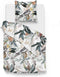 Zohome Kendal Dekbedovertrek - Eenpersoons - Katoensatijn - 140x200-220cm - Wit