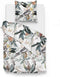 Zohome Kendal Dekbedovertrek - Eenpersoons - Katoensatijn - 140x200-220cm - Wit