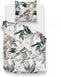 Zohome Kendal Dekbedovertrek - Lits-jumeaux - Katoensatijn - 240x200-220cm - Wit