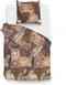 Zohome Kenji Dekbedovertrek - Eenpersoons - Katoen - 140x200-220cm - Multi