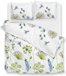 Zohome Kolie Dekbedovertrek - 100% Katoen-Satijn - 200x220-NL-BE - Wit