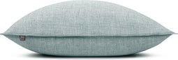 Zohome Kussensloop Lino - Kussenhoes van 50x50 cm - 1 stuk - 100% Katoen - Blauw