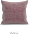 Zohome Kussensloop Lino - Kussenhoes van 50x50 cm - 1 stuk - 100% Katoen - Geel