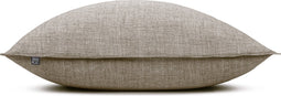 Zohome Kussensloop Lino - Kussenhoes van 60x70 cm - 1 stuk - 100% Katoen - Taupe
