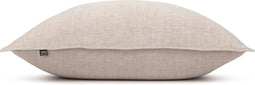 Zohome Kussensloop Lino - Kussenhoes van 60x70 cm - 1 stuk - 100% Katoen - Beige
