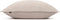 Zohome Kussensloop Lino - Kussenhoes van 60x70 cm - 1 stuk - 100% Katoen - Beige