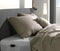 Zohome Kussensloop Lino - Kussenhoes van 60x70 cm - 1 stuk - 100% Katoen - Taupe
