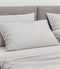 Zohome Kussensloop Lino - Kussenhoes van 60x70 cm - 1 stuk - 100% Katoen - Grijs
