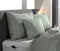 Zohome Kussensloop Lino - Kussenhoes van 60x70 cm - 1 stuk - 100% Katoen - Groen