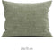 Zohome Kussensloop Lino - Kussenhoes van 60x70 cm - 1 stuk - 100% Katoen - Groen