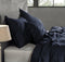 Zohome Kussensloop Satinado - Kussenhoes van 60x70 cm - Set van 2 stuks - 100% Katoen-Satijn - Blauw