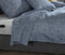 Zohome Laken Lino - Onderlaken 160x290 cm - Bedlaken van 100% Katoen - Blauw