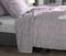 Zohome Laken Lino - Onderlaken 160x290 cm - Bedlaken van 100% Katoen - Paars