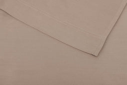 Zohome Laken Satinado - Onderlaken 160x290 cm - Bedlaken van 100% Katoen-Satijn - Bruin