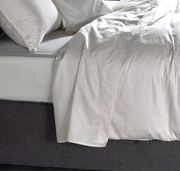 Zohome Laken Satinado - Onderlaken 160x290 cm - Bedlaken van 100% Katoen-Satijn - Off-White