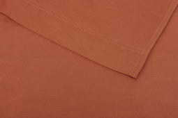 Zohome Laken Satinado - Onderlaken 160x290 cm - Bedlaken van 100% Katoen-Satijn - Oranje