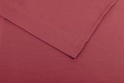 Zohome Laken Satinado - Onderlaken 160x290 cm - Bedlaken van 100% Katoen-Satijn - Rood