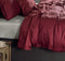 Zohome Laken Satinado - Onderlaken 160x290 cm - Bedlaken van 100% Katoen-Satijn - Rood
