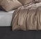 Zohome Laken Satinado - Onderlaken 160x290 cm - Bedlaken van 100% Katoen-Satijn - Bruin