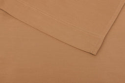 Zohome Laken Satinado - Onderlaken 270x290 cm - Bedlaken van 100% Katoen-Satijn - Bruin