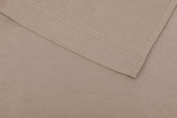 Zohome Laken Satinado - Onderlaken 270x290 cm - Bedlaken van 100% Katoen-Satijn - Bruin