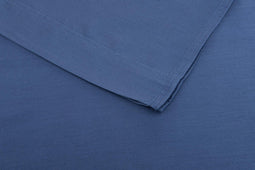Zohome Laken Satinado - Onderlaken 270x290 cm - Bedlaken van 100% Katoen-Satijn - Blauw