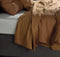 Zohome Laken Satinado - Onderlaken 270x290 cm - Bedlaken van 100% Katoen-Satijn - Bruin