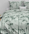 Zohome Lani Dekbedovertrek - Eenpersoons - Katoensatijn - 140x200-220cm - Groen