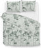 Zohome Lani Dekbedovertrek - Tweepersoons - Katoensatijn - 200x200-220cm - Groen