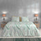 Zohome Lanza Dekbedovertrek - Lits-jumeaux - Katoen - 240x200-220cm - Groen