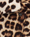 ZoHome Leopard Badjas Lang - Fleece - Maat M - Brown
