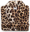 ZoHome Leopard Badjas Lang - Fleece - Maat S - Brown