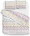 Zohome Lini Dekbedovertrek - 100% Katoen-Flanel - 260x220 - Multi