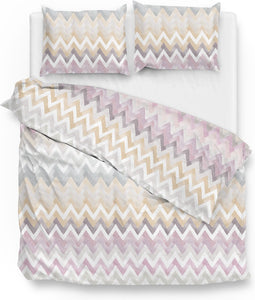 Zohome Lini Dekbedovertrek - Lits-jumeaux - Flanel - 240x200-220cm - Multi