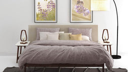 Zohome Lino - Dekbedovertrek - Lits-jumeaux - 260x200/220 cm + 2 kussenslopen 60x70 cm - Purple