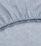 Zohome Lino Hoeslaken - Eenpersoons - Katoen - 90x200cm - Blauw