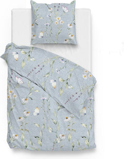 Zohome Margherita Dekbedovertrek - 100% Katoen - 140x220 - Blauw
