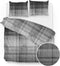 Zohome Marley Dekbedovertrek - Lits-jumeaux - Flanel - 240x200-220cm - Taupe