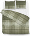 Zohome Marley Dekbedovertrek - Lits-jumeaux - Flanel - 260x200-220cm - Groen