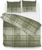 Zohome Marley Dekbedovertrek - Lits-jumeaux - Flanel - 260x200-220cm - Groen