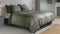 Zohome Marley Dekbedovertrek - Lits-jumeaux - Flanel - 260x200-220cm - Groen