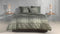 Zohome Marley Dekbedovertrek - Lits-jumeaux - Flanel - 260x200-220cm - Groen