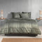 Zohome Marley Dekbedovertrek - Lits-jumeaux - Flanel - 260x200-220cm - Groen