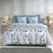 Zohome Nashwa Dekbedovertrek - Eenpersoons - Flanel - 140x200-220cm - Blauw