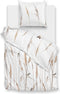 Zohome Paige Dekbedovertrek - Tweepersoons - Flanel - 200x200-220cm - Wit
