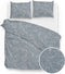 Zohome Paisley-di-Lino Dekbedovertrek - Tweepersoons - Katoen - 200x200-220cm - Blauw