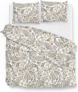 Zohome Perla Dekbedovertrek - Tweepersoons - Katoensatijn - 200x200-220cm - Wit