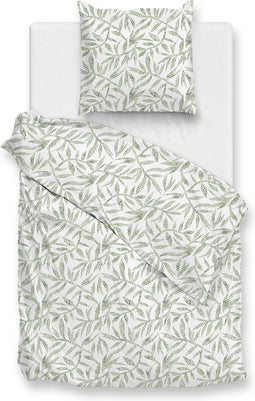 Zohome Ramoscello Dekbedovertrek - 100% Katoen-Perkal - 140x220 - Groen