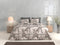 Zohome Ruffina Dekbedovertrek - Lits-jumeaux - Katoen - 240x200-220cm - Taupe